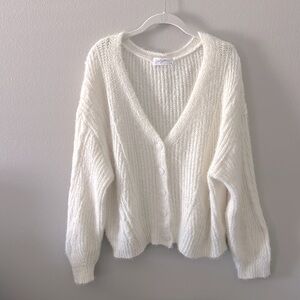 Carly Jean Los Angeles Cream Cardigan